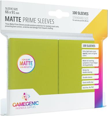 MATTE Prime Sleeves: Lime - Game On