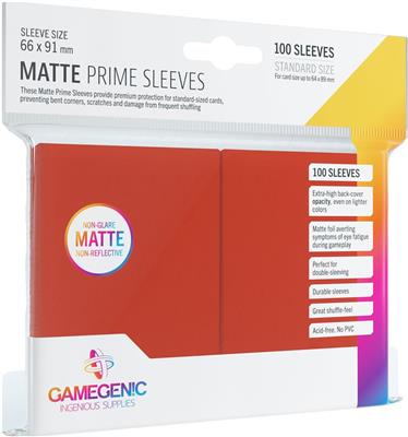 MATTE Prime Sleeves: Red - Game On