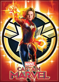 Magnet - Captain Marvel & Logo - Game On