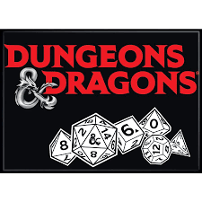 Magnet - D&D Logo and Dice - Game On