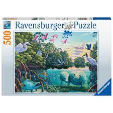 Manatee Moments 500 pc Puzzle - Game On