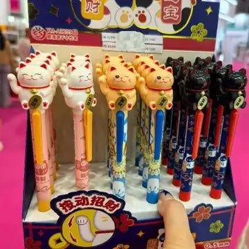 Maneki Cat Gel Pen - Game On