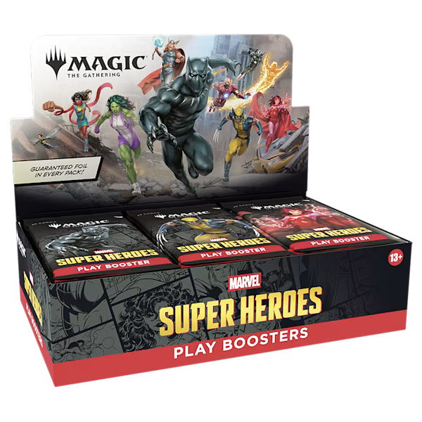 Marvel Super Heroes Play Booster Display - Game On