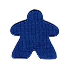 Meeple Patch Blue - Game On