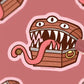 Mimic Treasure Chest Vinyl Sticker - Game On