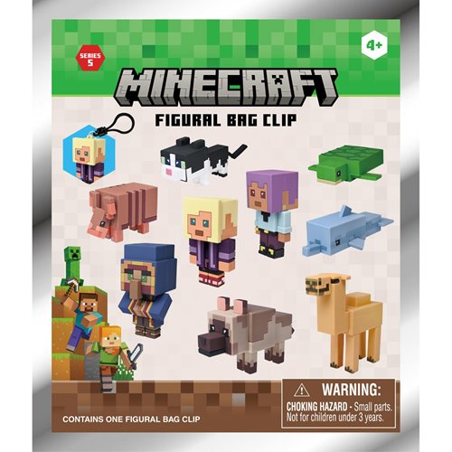 Minecraft 3D Foam Bag Clip, Series 5 - Game On