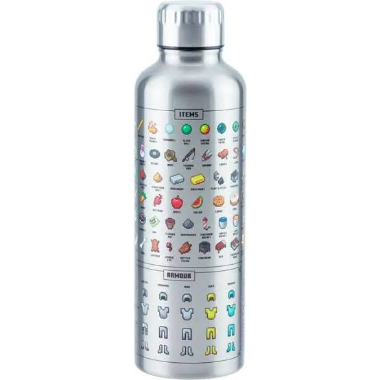 Minecraft Metal Water Bottle - Game On