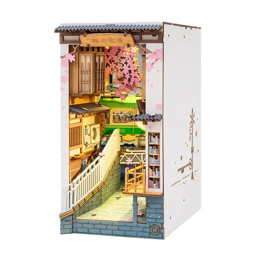 Miniature House Book Nook Kit - Sakura Densya - Game On