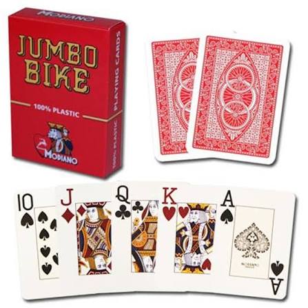 Modiano Golden Red Trophy Poker Pla - Classic - Game On