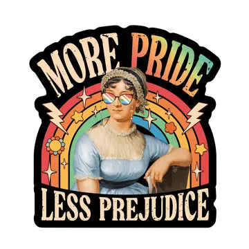 More Pride Less Prejudice Sticker - Game On