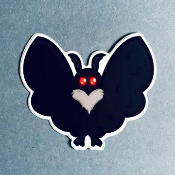 Mothman - Cute Cryptids Sticker - Game On