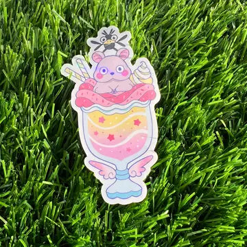 Mouse Bird Snack Stickers - Game On