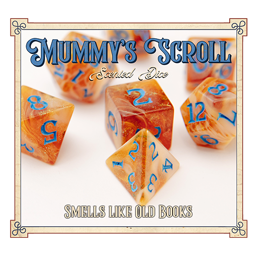 Mummy's Scroll Scented Dice - Game On