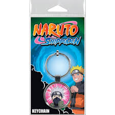 Naruto Kakashi On Pink Keychain - Game On