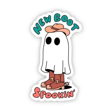 New boot spookin'" halloween sticker - Game On