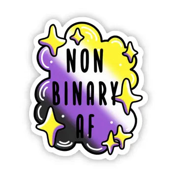 Non-Binary AF Pride Sticker - Game On