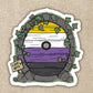 Nonbinary Pride Fairy Door Sticker - Game On