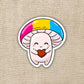 Pansexual Pride Flag Mushroom Sticker - Game On