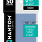 Phantom Sleeves: Aqua Size (80mm x 80mm) Gloss/Gloss (50) - Game On