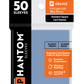 Phantom Sleeves: Orange Size (70mm x 70mm) Gloss/Gloss (50) - Game On