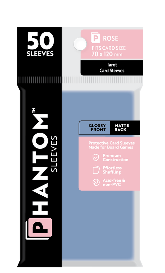 Phantom Sleeves: Rose Size (70mm x 120mm) Gloss/Matte (50) - Game On