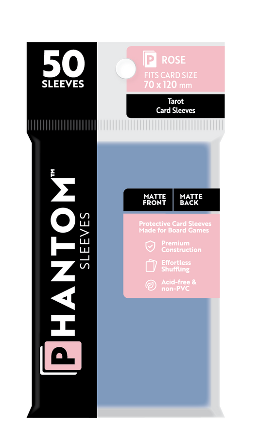 Phantom Sleeves: Rose Size (70mm x 120mm) Matte/Matte (50) - Game On