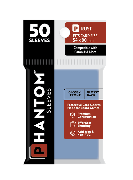 Phantom Sleeves: Rust Size (54mm x 80mm) Gloss/Gloss (50) - Game On