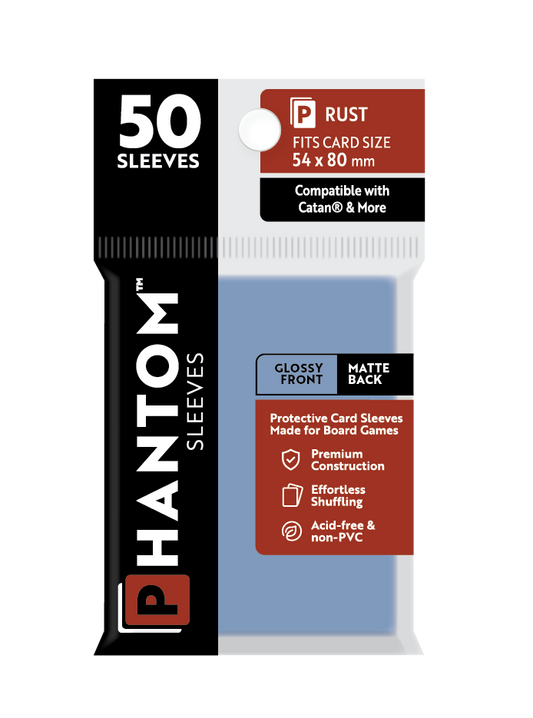 Phantom Sleeves: Rust Size (54mm x 80mm) Gloss/Matte (50) - Game On