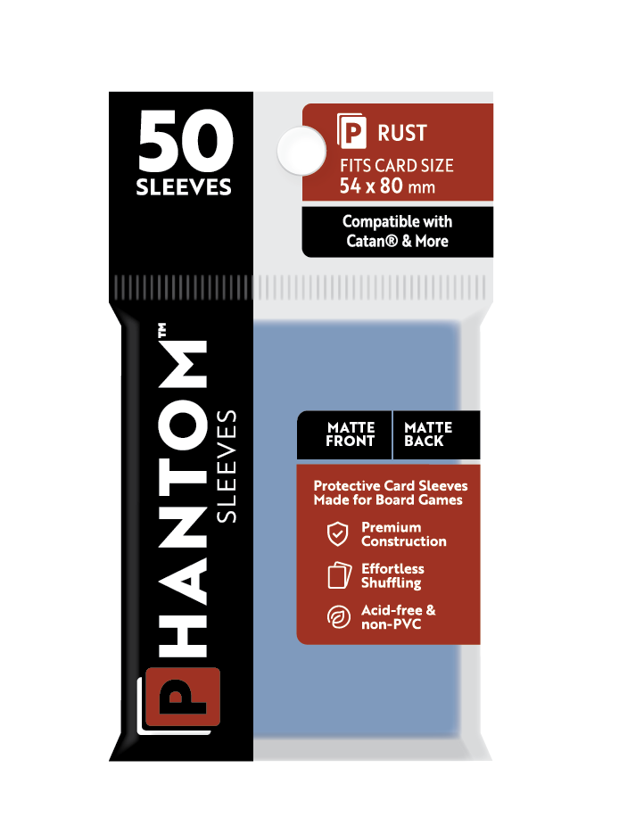 Phantom Sleeves: Rust Size (54mm x 80mm) Matte/Matte (50) - Game On