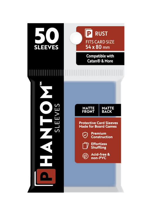 Phantom Sleeves: Rust Size (54mm x 80mm) Matte/Matte (50) - Game On