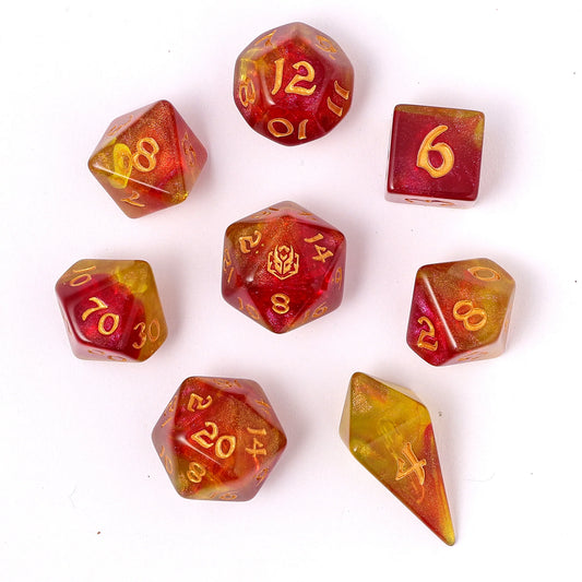 Phoenix Feather - Dice Tube - 8pcs - Game On