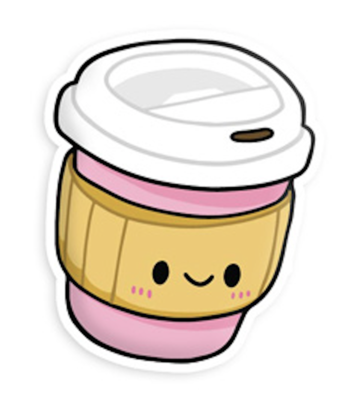 Pink to go Coffee Sticker - Game On