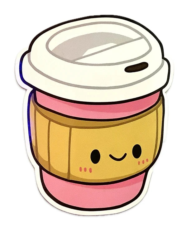 Pink to go Coffee Sticker - Game On