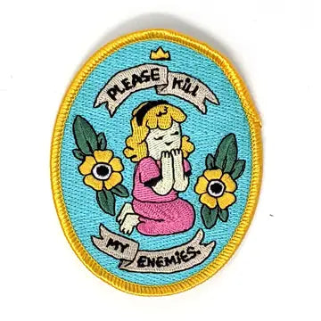 Please Kill My Enemies - Embroidered Patch - Game On