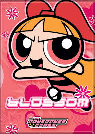 Powerpuff Girls Blossom on Pink Magnet - Game On