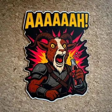 Prepotente AHHHHHHHH! Vinyl Sticker - Game On