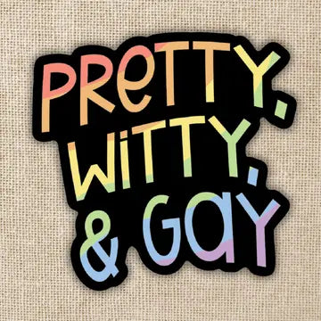 Pretty, Witty & Gay Sticker - Game On