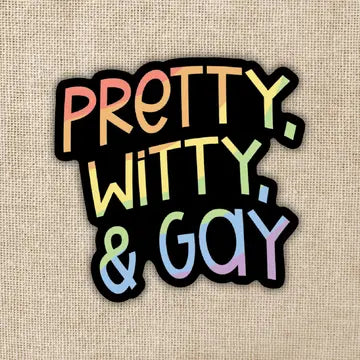 Pretty, Witty & Gay Sticker - Game On