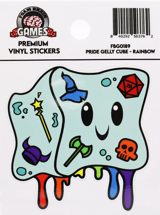 Pride Gelly Cube Sticker - Game On
