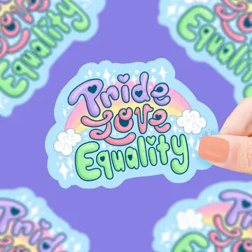 Pride Love Equality, LGBTQ, Pride Month, Vinyl Sticker - Game On