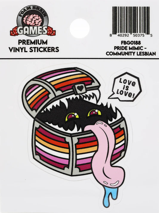 Pride Mimic Sticker - Lesbian - Game On
