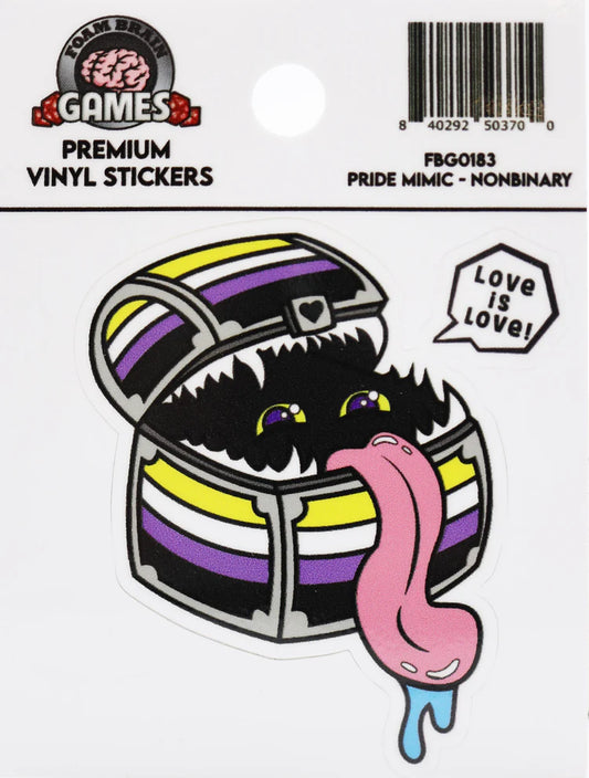 Pride Mimic Sticker - Nonbinary - Game On