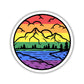 Pride Mountainscape Flag Sticker - Game On