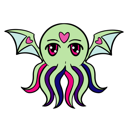 Pridethulhu - Bisexual Pin - Game On