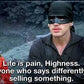 Princess Bride Life Is Pain Magnets - Game On