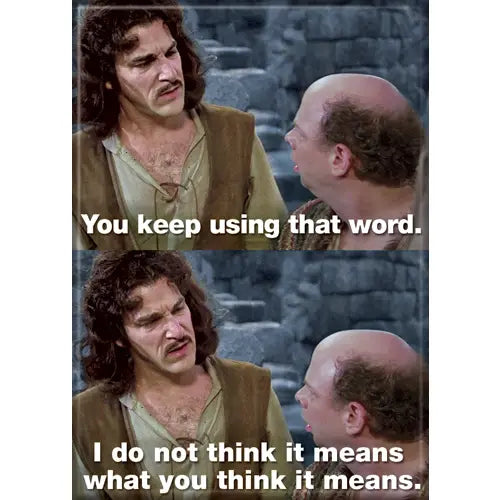 Princess Bride What You Think it Means Magnet - Game On