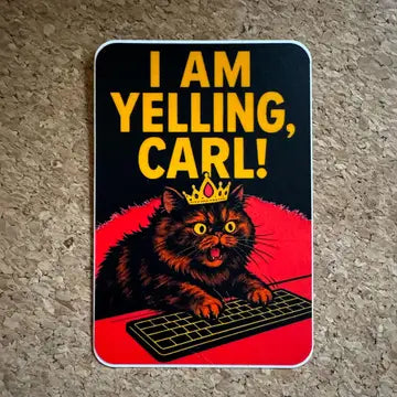 Princess Donut Yelling Vinyl Sticker - Game On
