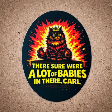 Princess Donut - 'A Lot Of Babies In There' Vinyl Sticker - Game On