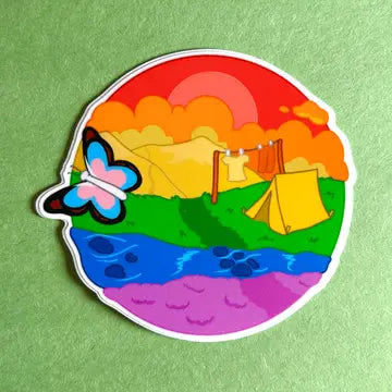 Progress Pride Countryside - Pride Snapshot Sticker - Game On