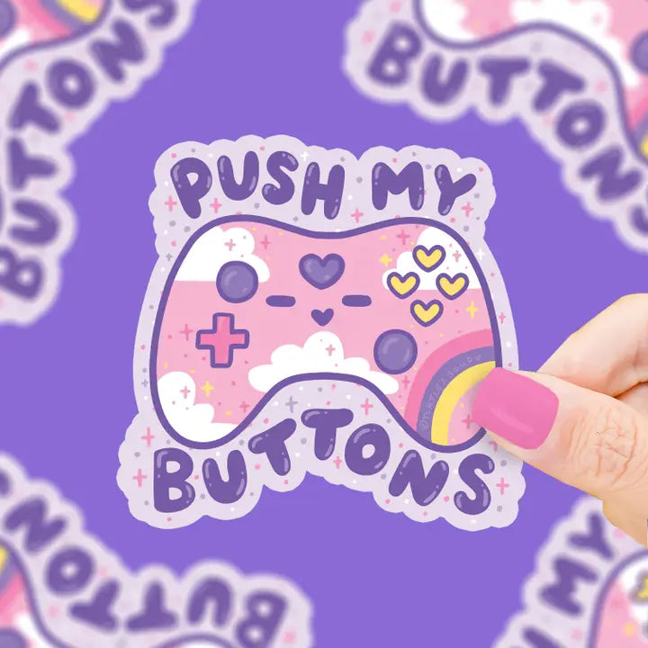 Push My Buttons Sticker - Game On